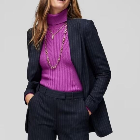 White House Black Market Jackets & Blazers - White House Black Market The Relaxed Blazer Striped 14 570357780